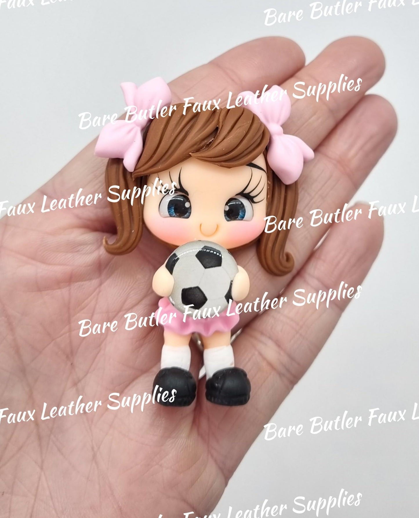 Soccer Girl Pink - Bare Butler Faux Leather Supplies 