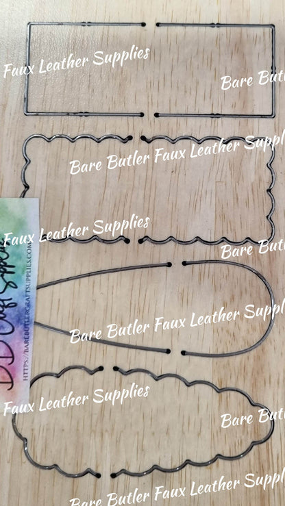 4 Set Snap Clip Set - Bare Butler Faux Leather Supplies 