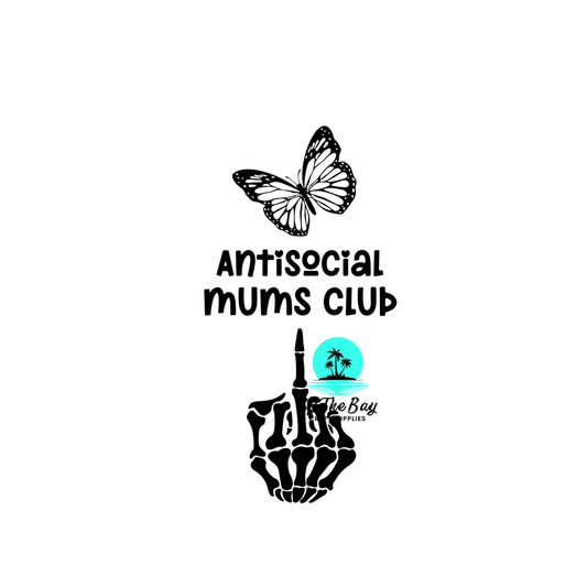 Antisocial mums club - Keyring UV Print