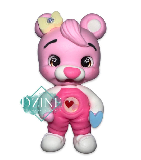 Pink bear heart