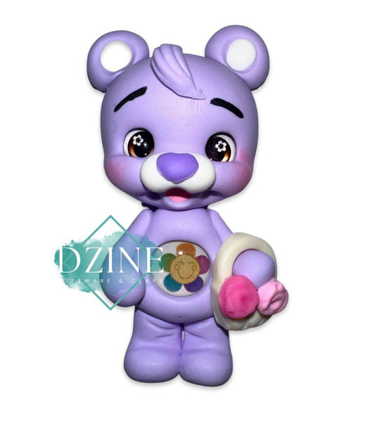 Purple flower bear