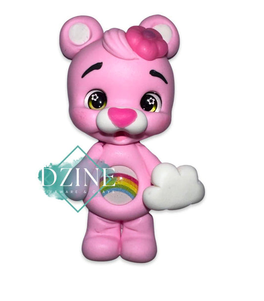 Pink rainbow bear