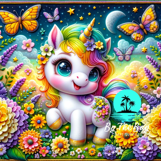 Happy rainbow unicorn SUB PRINT