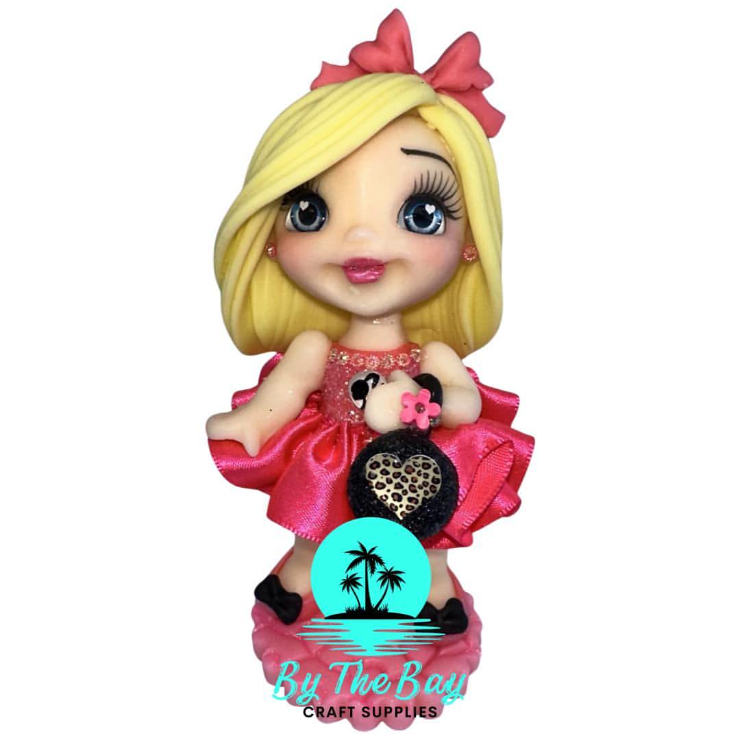 Hot Pink Girl Topper (approx. 10cm)