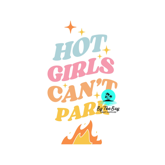 Hot girls can't park - Keyring UV Print