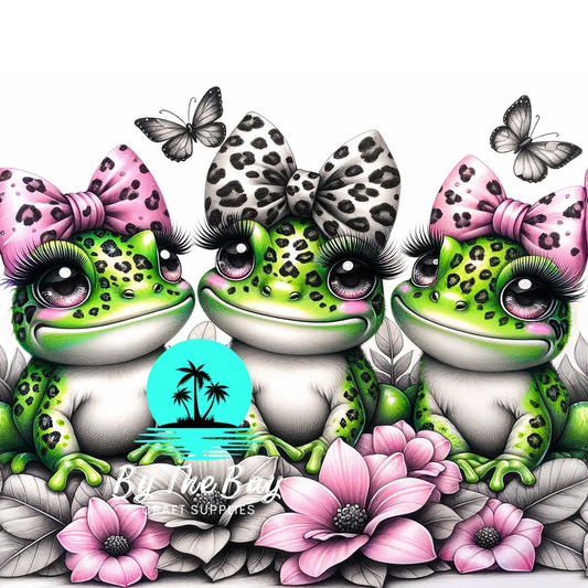 Cute frogs with bows SUB PRINTS