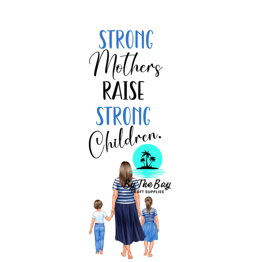 Strong mothers raise strong children Bookmark Decal