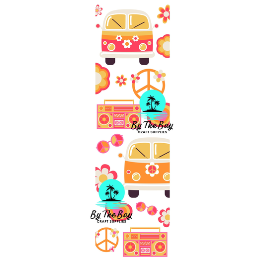 Groovy Bright Bookmark Decal