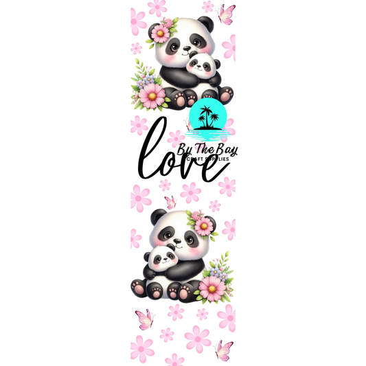 Love Mama Panda Bookmark Decal