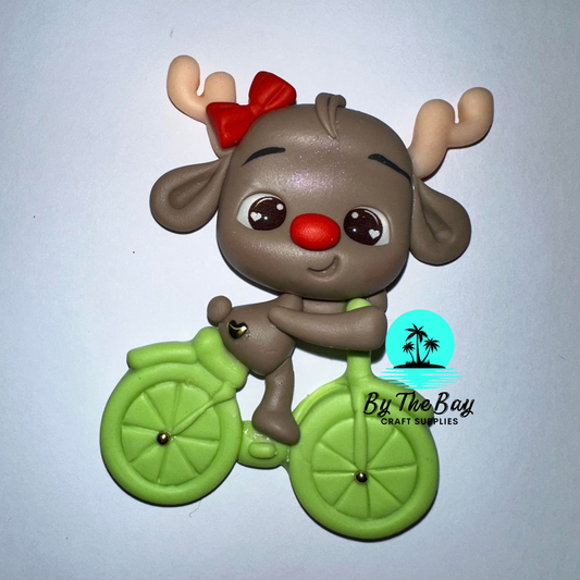 Reindeer on bike