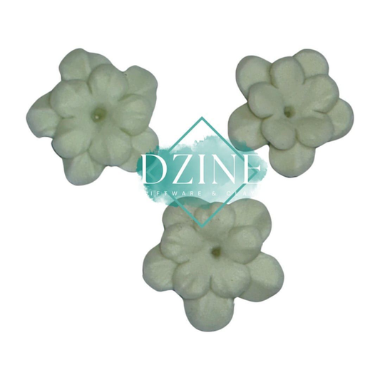 Mint layered flowers sml 3 pk (2cm)