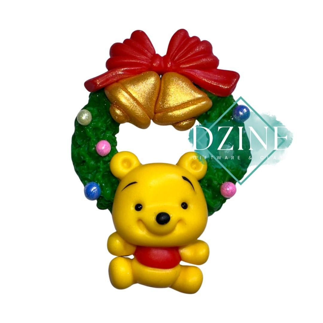 Christmas bear wreath