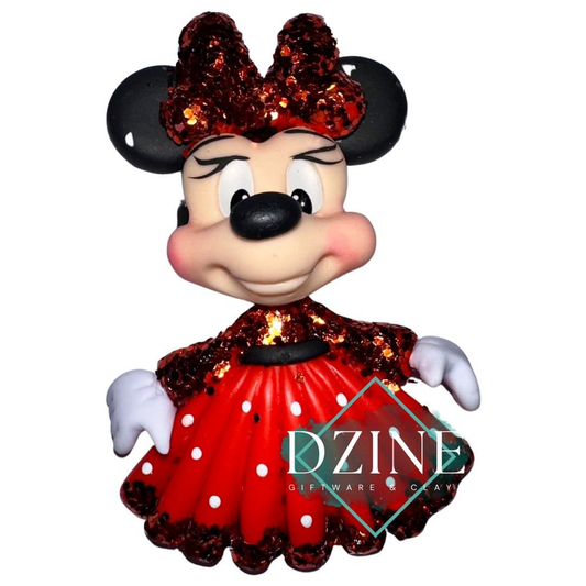 Christmas Miss Mouse in polka dress