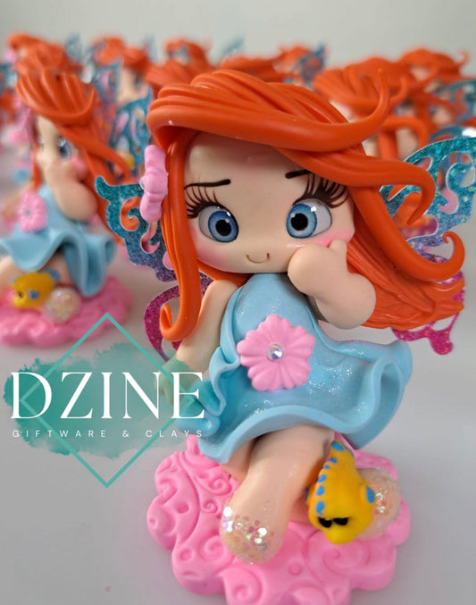 Mermaid princess fairy cake topper (9cm)