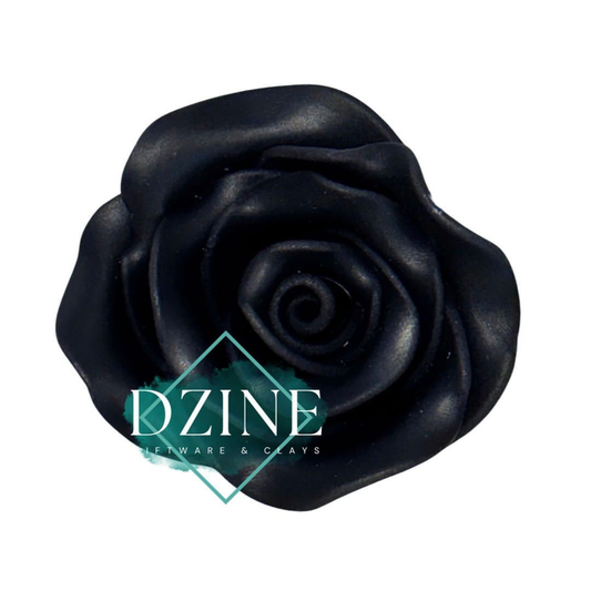 Large Black Roses approx 4cm