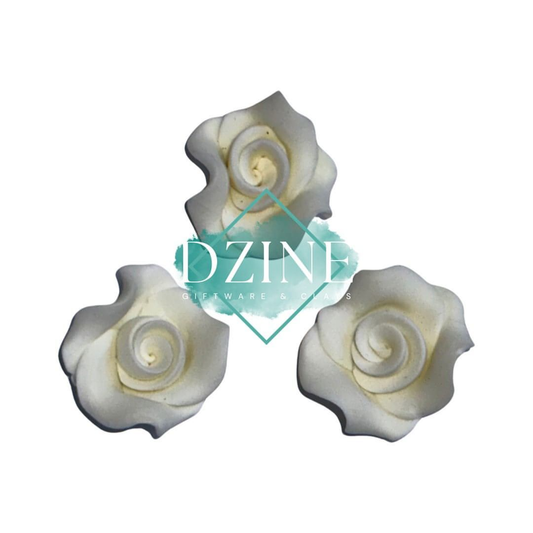 Small White Roses 3pk (2cm)