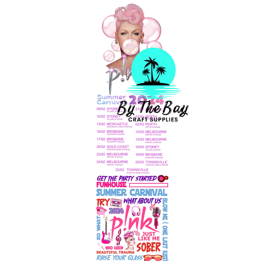 P Sing bubble/dates/song Bookmark Decal