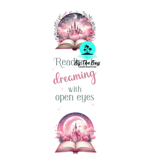 Pink Dreaming Bookmark Decal