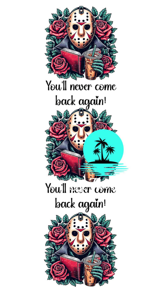 Never come back again Bookmark Decal