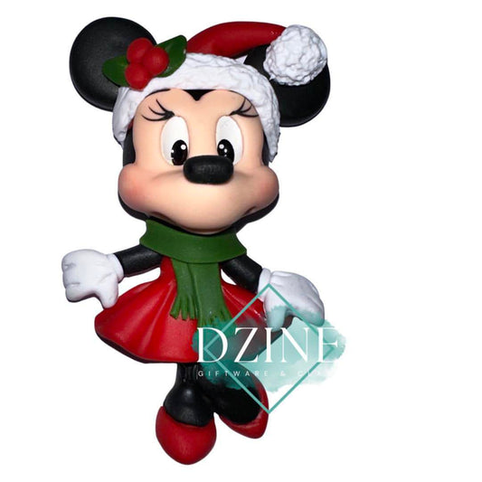Christmas Miss Mouse with green scart