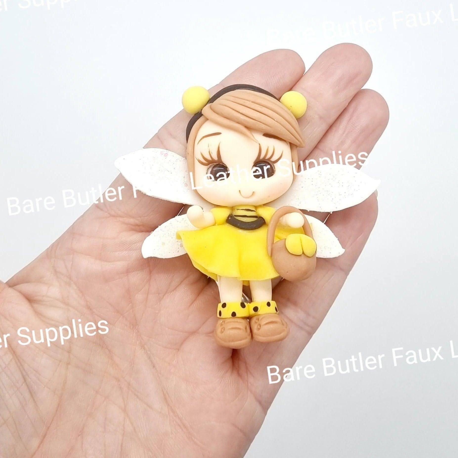 Bee Girl - Clay, Clays - Bare Butler Faux Leather Supplies 