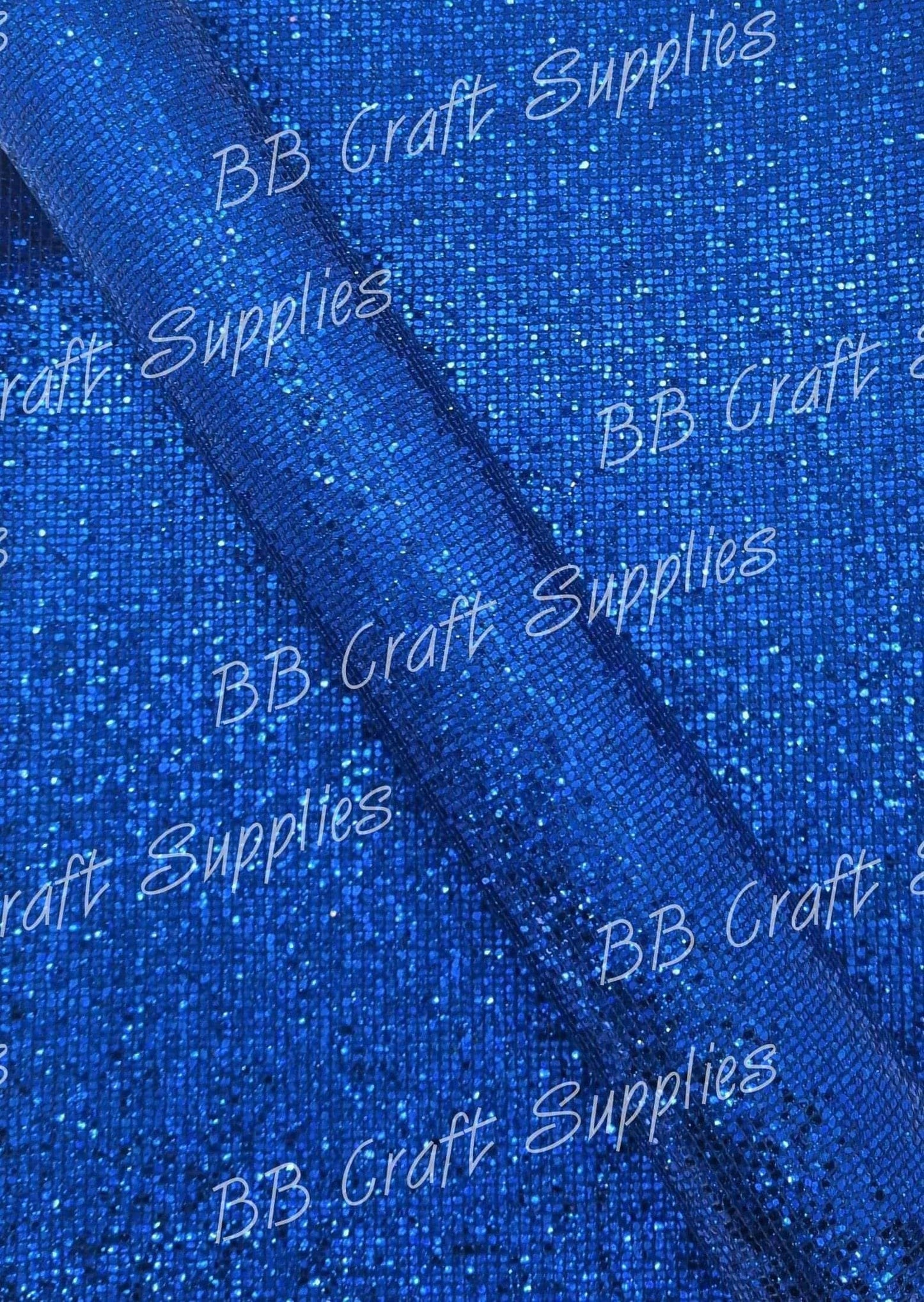 Blue Diamond Metallic Mesh - Blue, Diamond, Faux, Faux Leather, Leather, leatherette, Mesh, metalic, shimmer, shine, Whats new - Bare Butler Faux Leather Supplies 