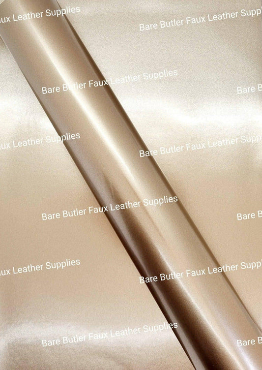 Bronze - Smooth Solid Litchi - bronze, Colour, Faux, Faux Leather, Leather, leatherette, Litchi, metal, metallic, Solid - Bare Butler Faux Leather Supplies 