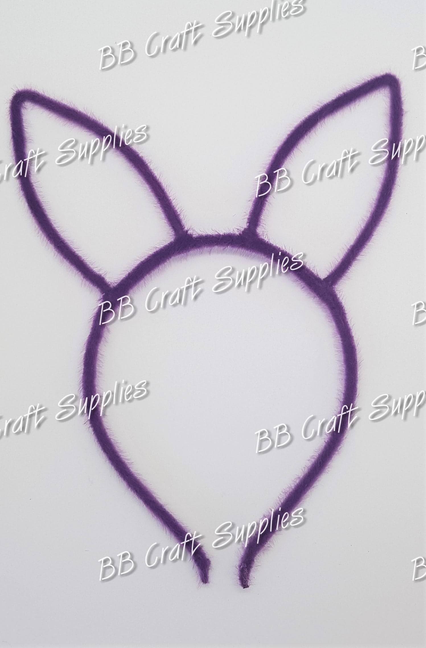 Bunny Ear Headbands - Bunny, ear, Easter, headband, Rabbit - Bare Butler Faux Leather Supplies 