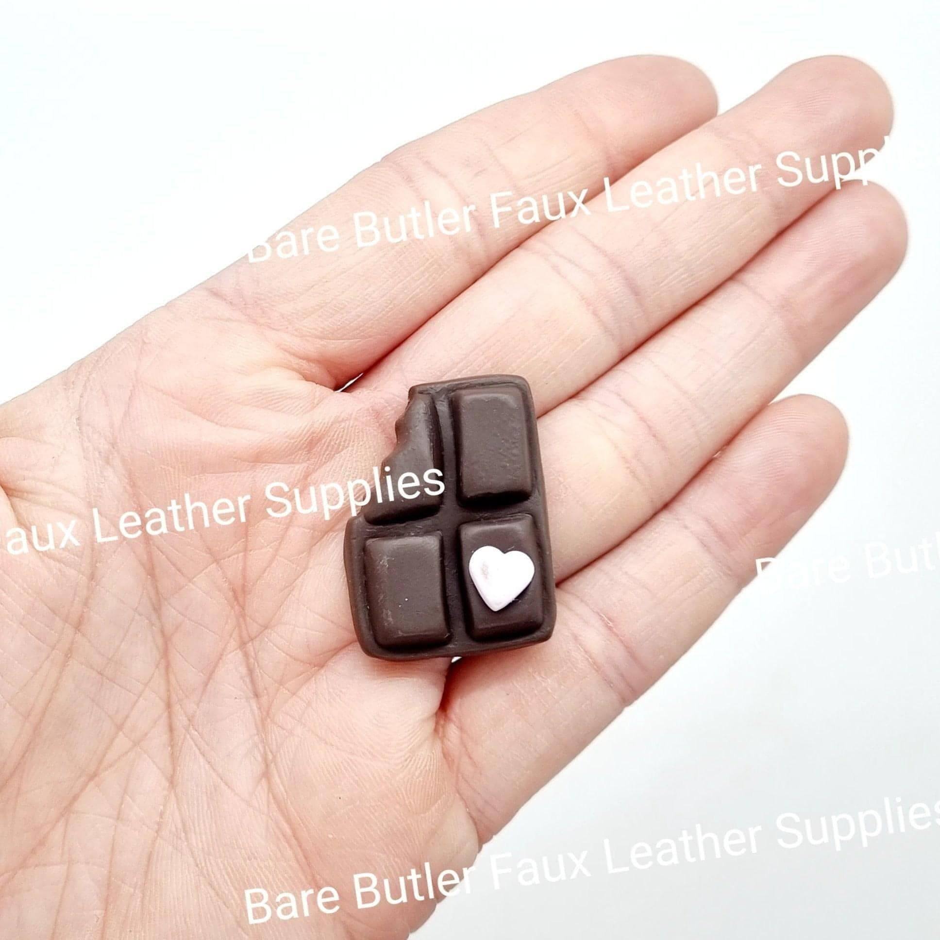 Chocolate Block - Chocolate, Clay, Clays - Bare Butler Faux Leather Supplies 