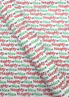 Christmas Naughty or Nice Litchi - Christmas, Faux, Faux Leather, Leather, leatherette, list, Litchi, naughty, nice - Bare Butler Faux Leather Supplies 