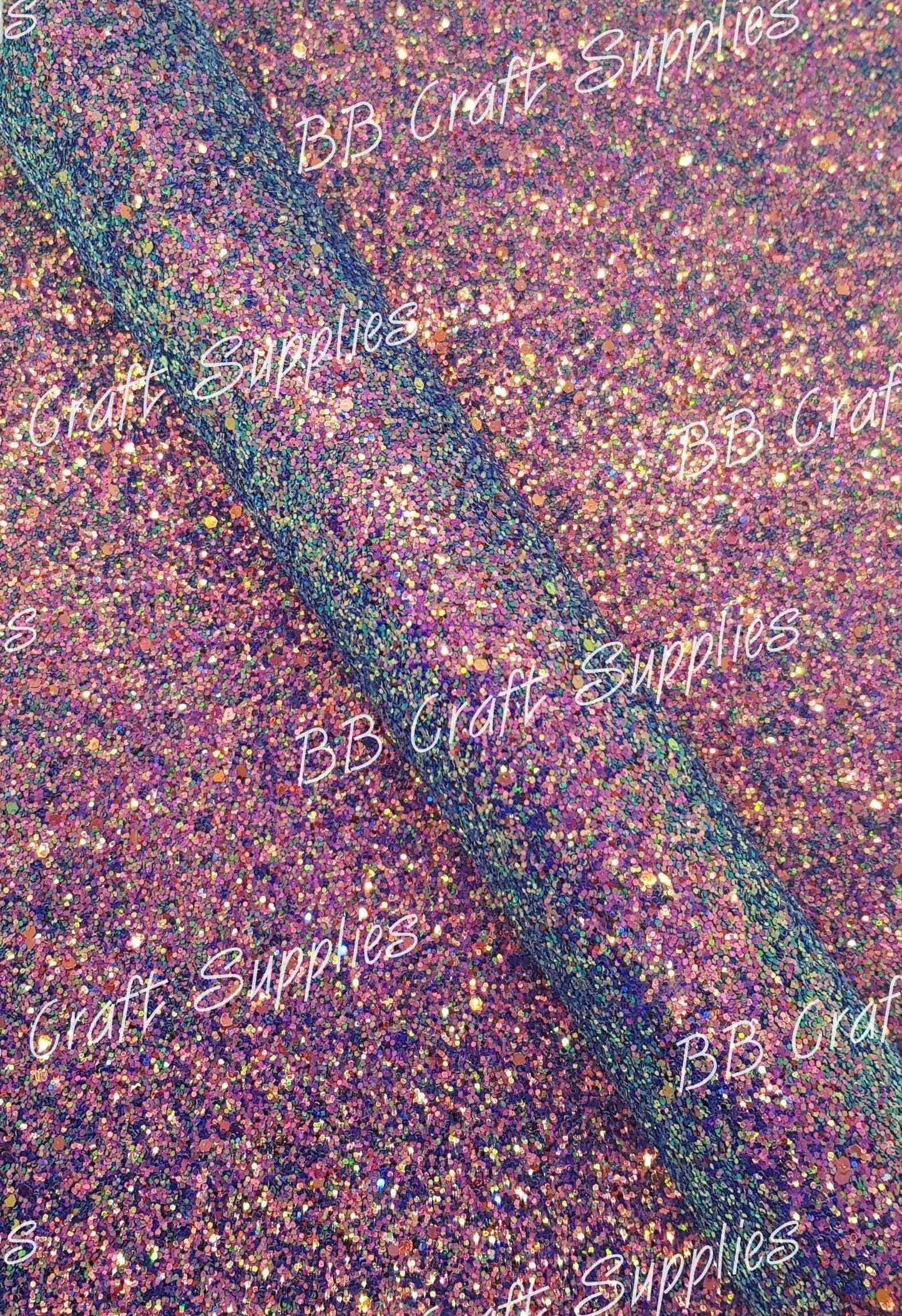 Chunky Glitter - Purple - Chunky, Faux, Faux Leather, glitter, leather, leatherette - Bare Butler Faux Leather Supplies 