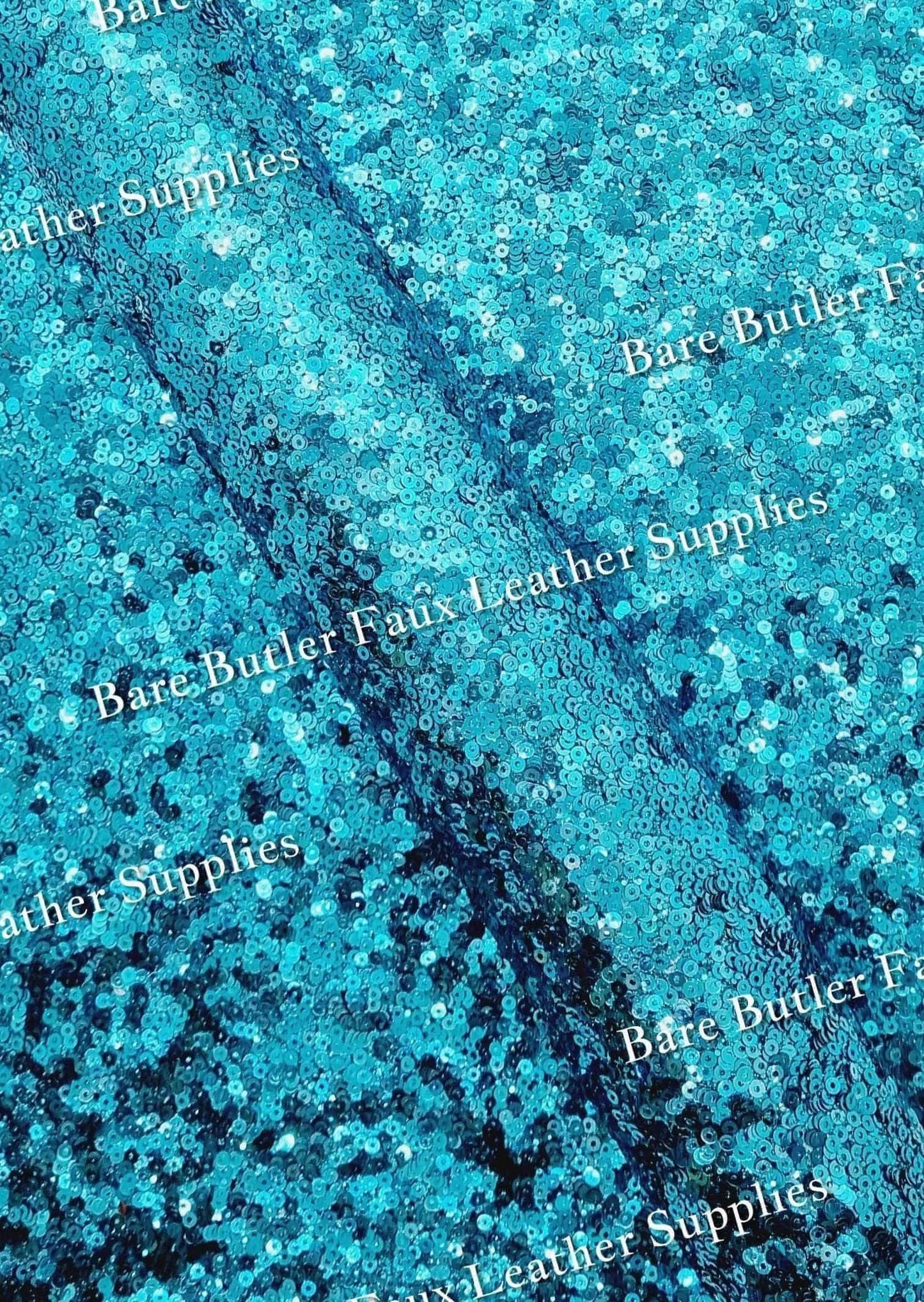 Chunky Glitter Sequin Shimmer Light Blue - chunky, Faux, Faux Leather, Glitter, Leather, leatherette, Sequin - Bare Butler Faux Leather Supplies 