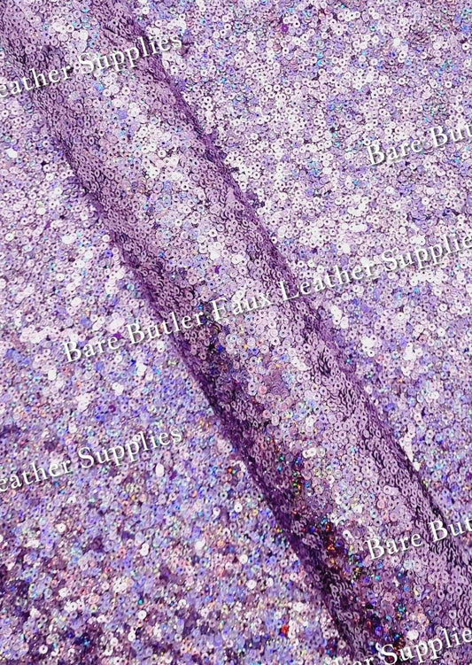 Chunky Glitter Sequin Shimmer Purple - chunky, Faux, Faux Leather, Glitter, Leather, leatherette, Sequin - Bare Butler Faux Leather Supplies 