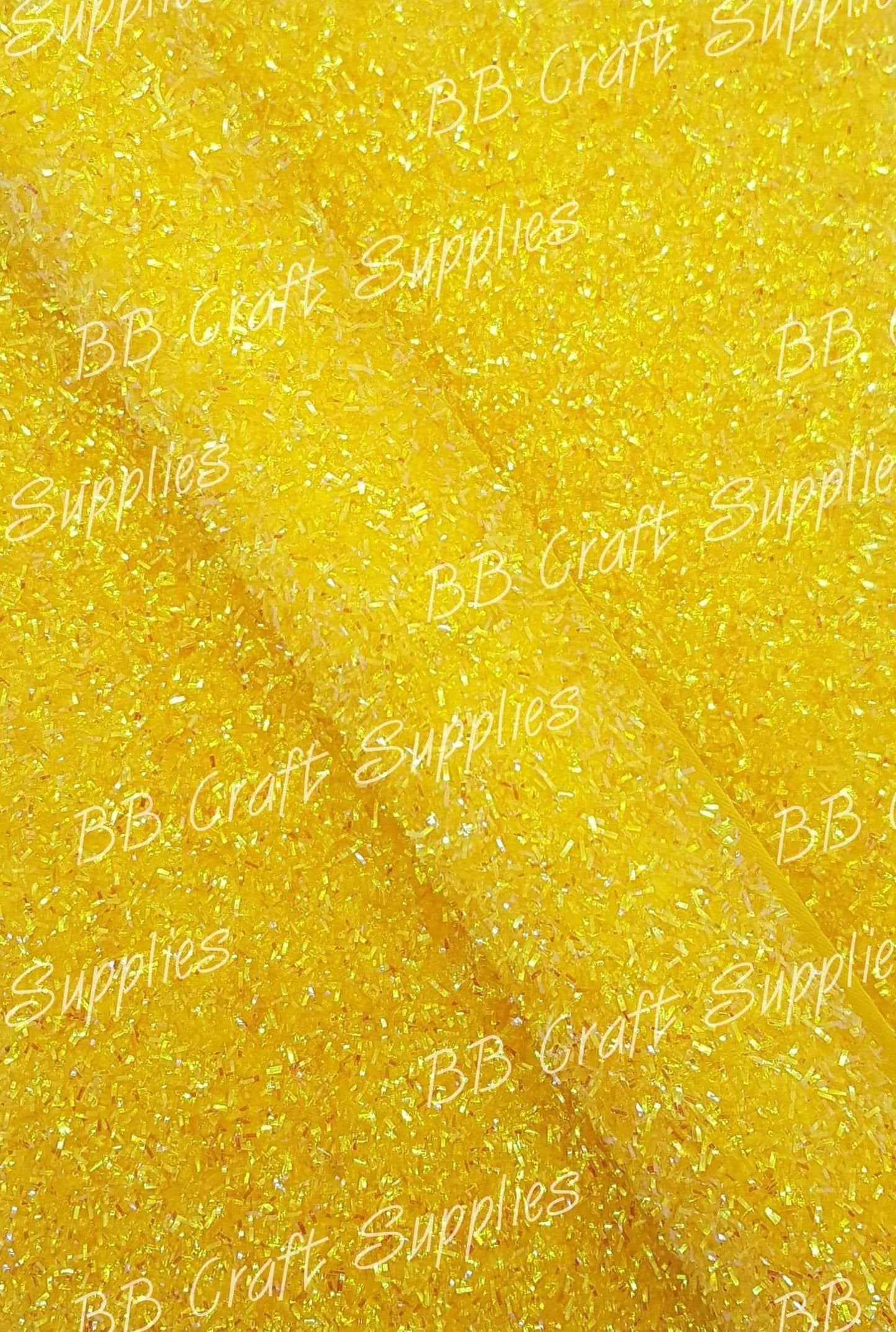 Chunky Tinsel Yellow - christmas, Faux, Faux Leather, Leather, leatherette, tinsel, yellow - Bare Butler Faux Leather Supplies 