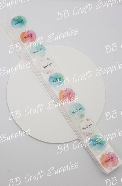 Clearance - Stickers - 100 Pack - Accessories, Pretty Things, Stickers, Thankyou - Bare Butler Faux Leather Supplies 
