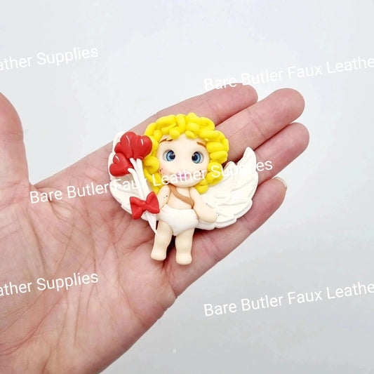 Cupid - Clay, Love, Valentines, Valentines Day - Bare Butler Faux Leather Supplies 