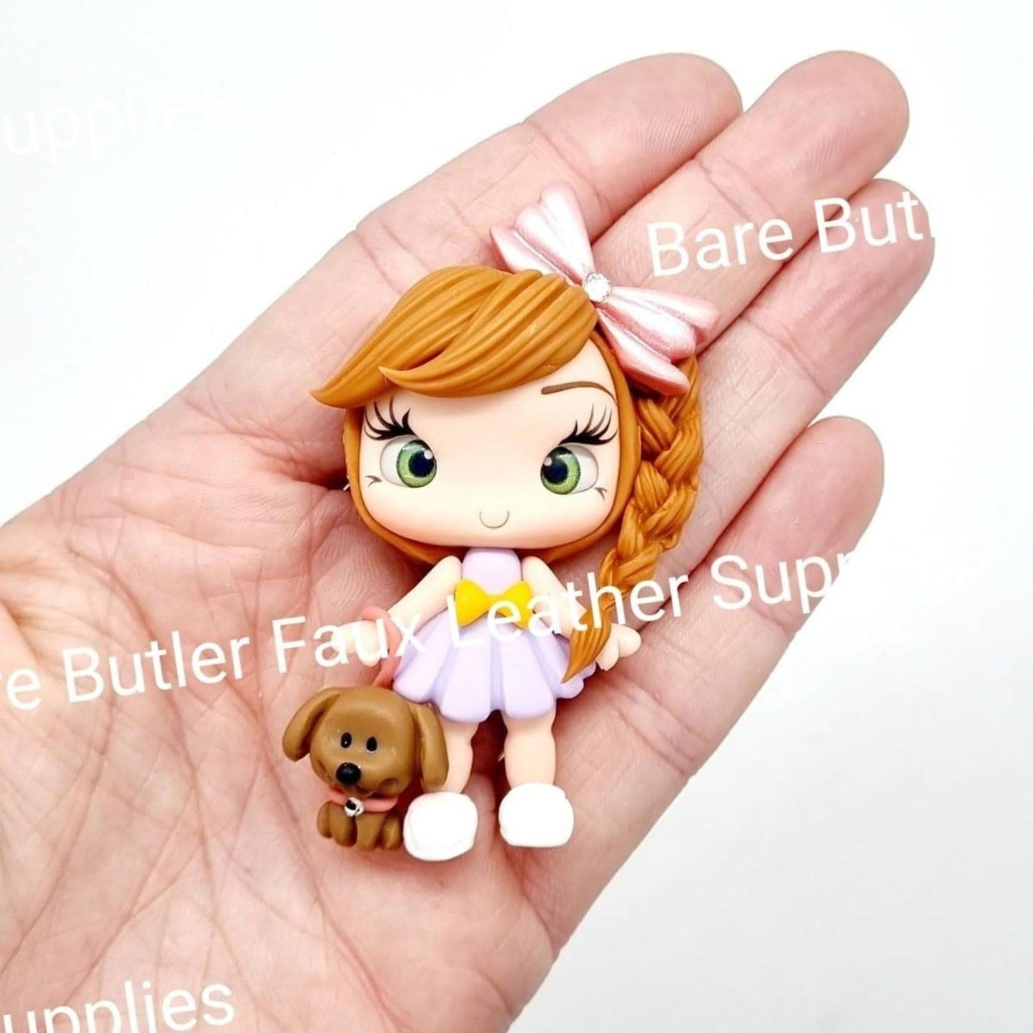 Dog Walker - Clay, Clays, dog, girl, pet, walker - Bare Butler Faux Leather Supplies 