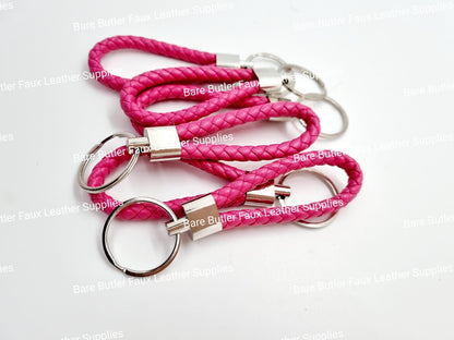 Faux Leather Wrist Strap - Pink -  - Bare Butler Faux Leather Supplies 