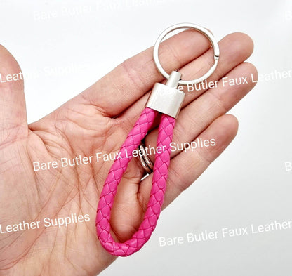Faux Leather Wrist Strap - Pink -  - Bare Butler Faux Leather Supplies 