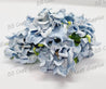 Gardenia Flowers Blue 5 pack - Blue, Embelishment, Flower, Gardenia, Mulburry, mullberry - Bare Butler Faux Leather Supplies 