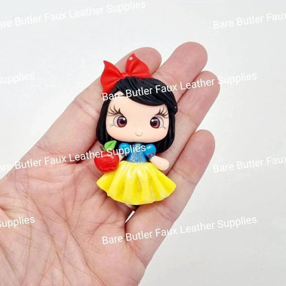 Girl & Her Apple - Clay, Clays, snow white - Bare Butler Faux Leather Supplies 