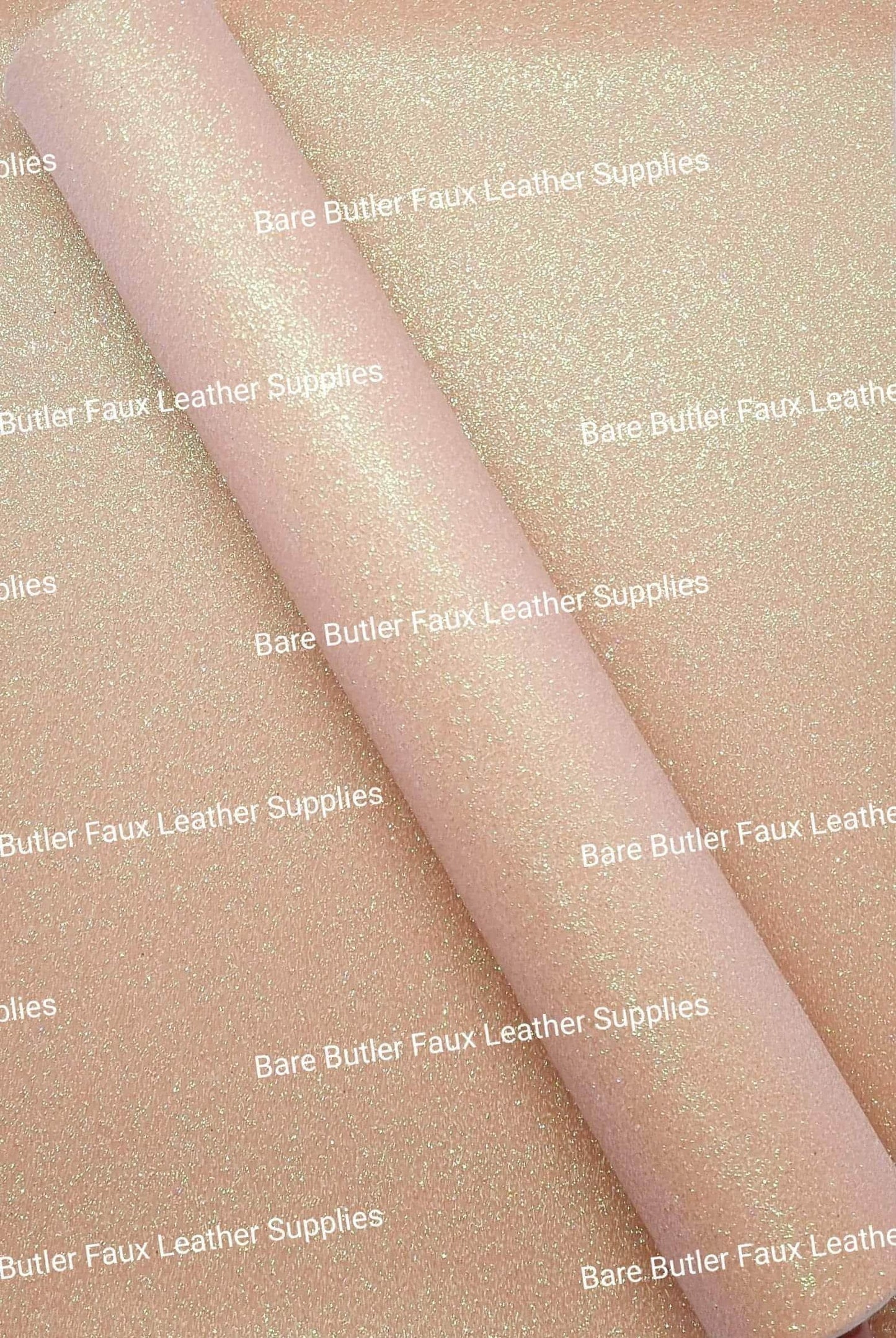 Glitter - Apricot - Berry, Faux, Faux Leather, Fine, Glitter, Leather, leatherette, Super - Bare Butler Faux Leather Supplies 