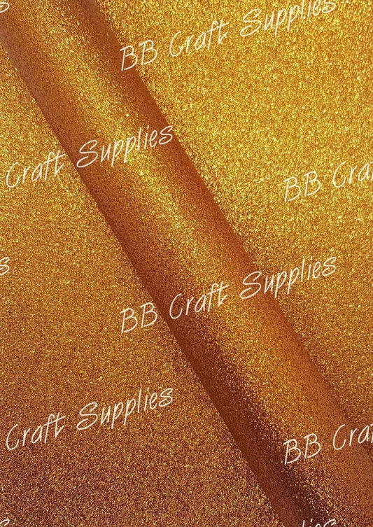 Glitter - Marmalade - Faux, Faux Leather, Glitter, leather, leatherette, Marmalade, Orange - Bare Butler Faux Leather Supplies 