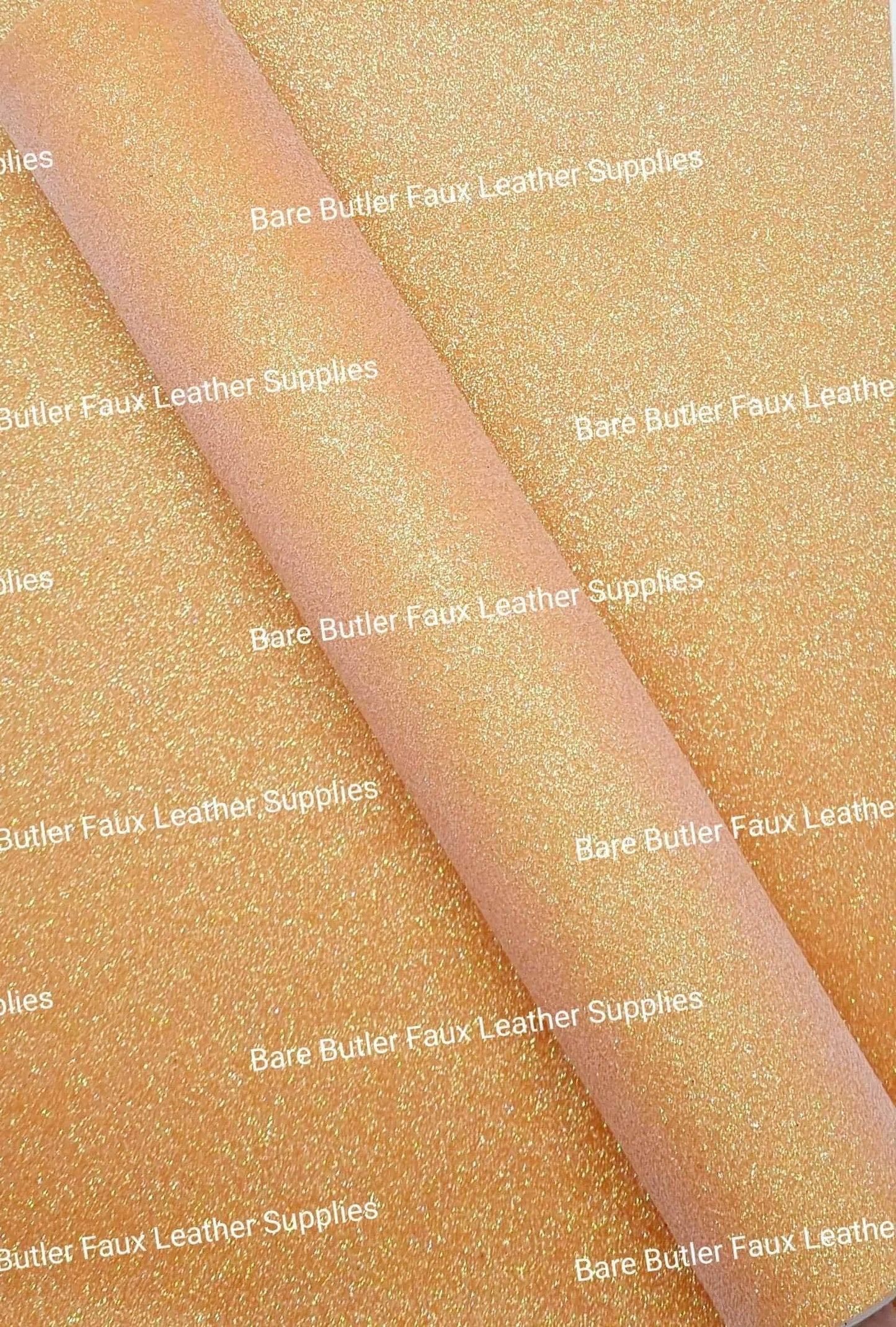 Glitter - Peach - Berry, Faux, Faux Leather, Fine, Glitter, Leather, leatherette, Super - Bare Butler Faux Leather Supplies 