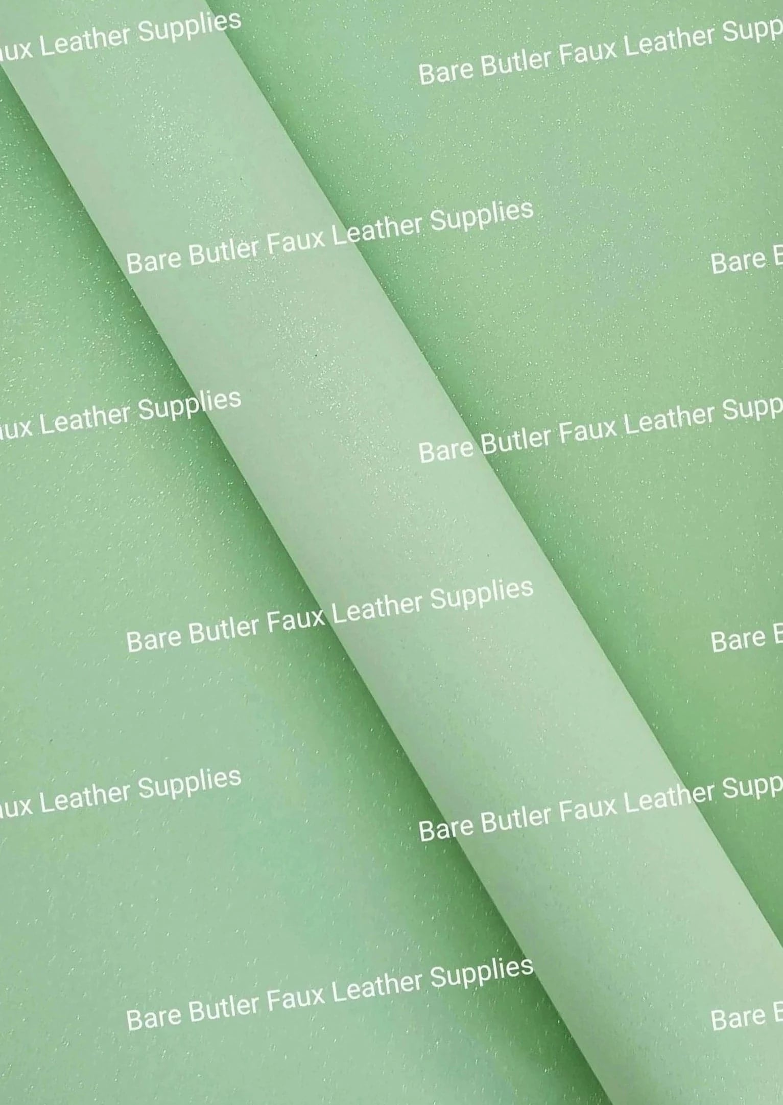 Glitter Suede - Green Tea - Faux, Faux Leather, Glitter, Gree, Suede, Tea - Bare Butler Faux Leather Supplies 