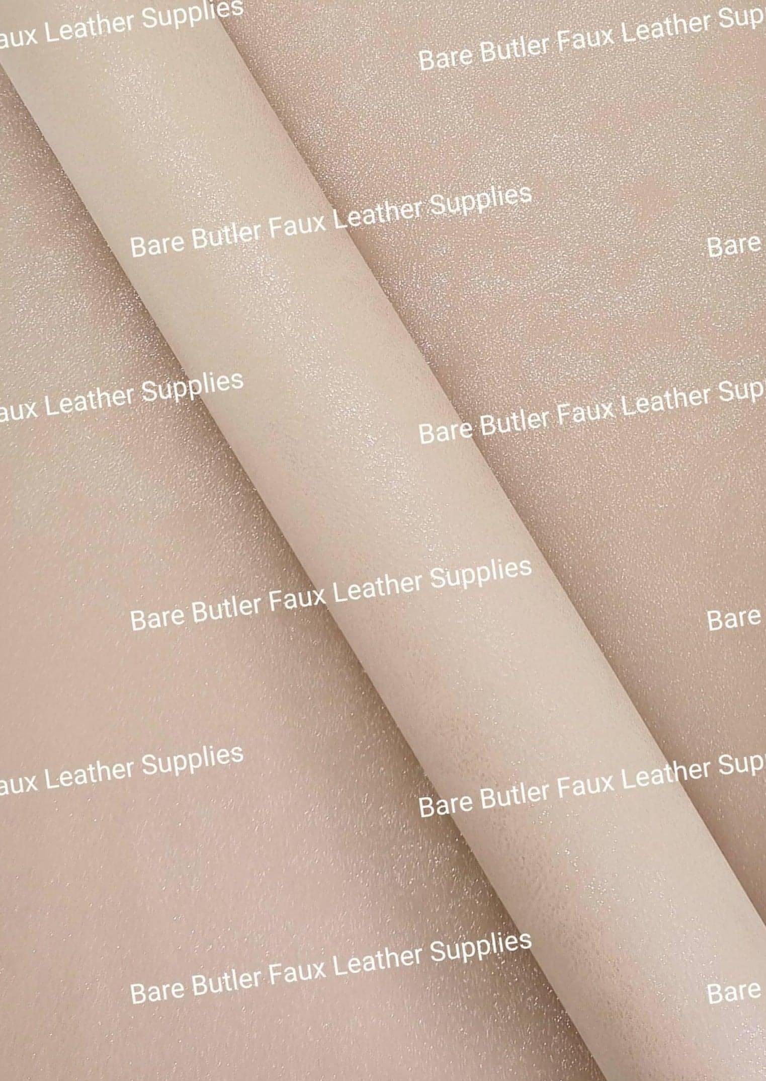 Glitter Suede - Sugar Caramel - Caramel, Faux, Faux Leather, Glitter, Suede, Sugar - Bare Butler Faux Leather Supplies 