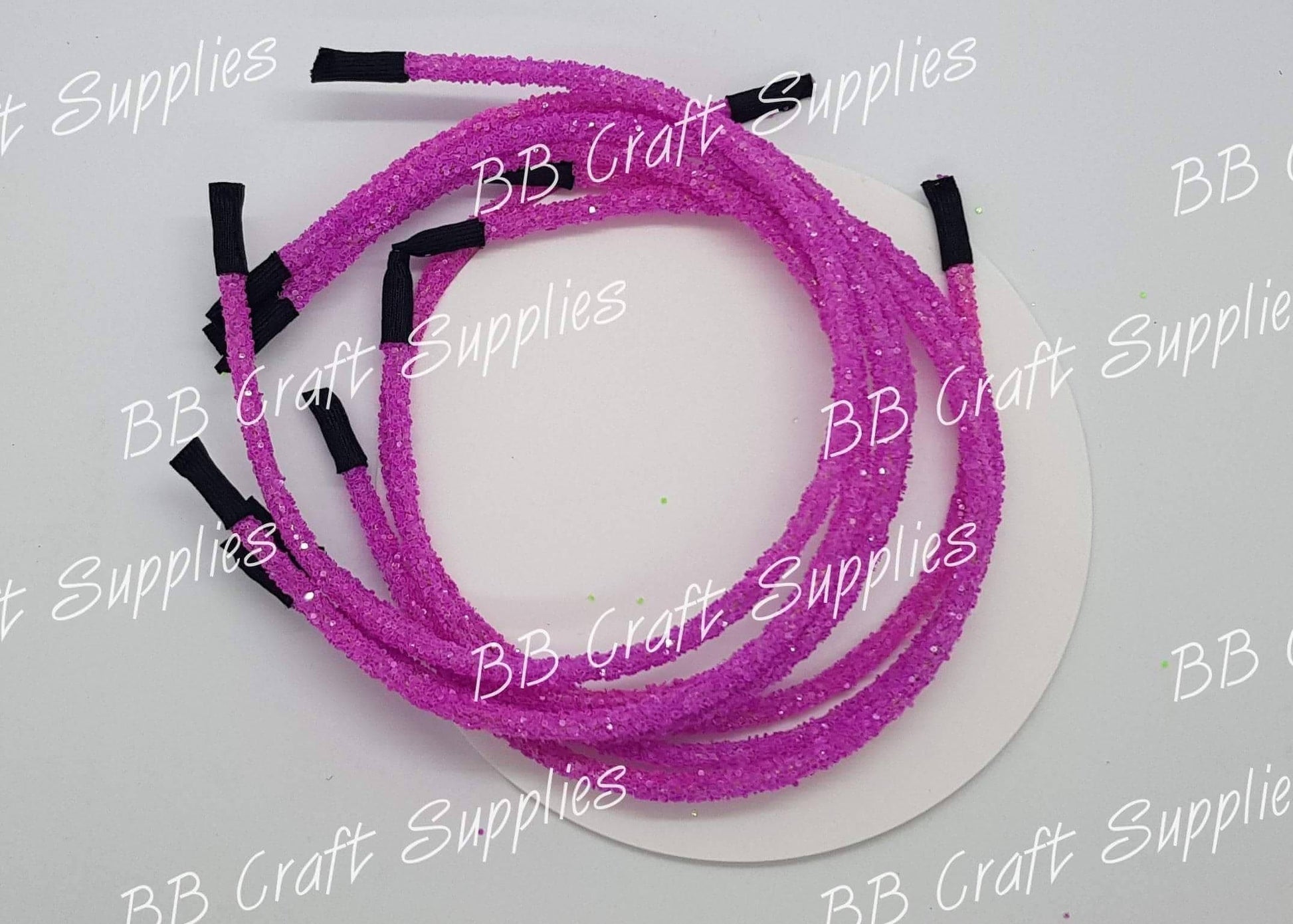 Glow in the Dark Headband - Purple - Accessories, GITD, Glow in the Dark, Headband - Bare Butler Faux Leather Supplies 