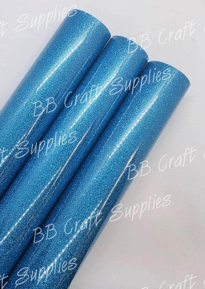 Heat Transfer Vinyl  -  Sandy Glitter Light Blue - Blue, glitter, HTV, iron on vinyl, Light Blue, Sand glitter - Bare Butler Faux Leather Supplies 