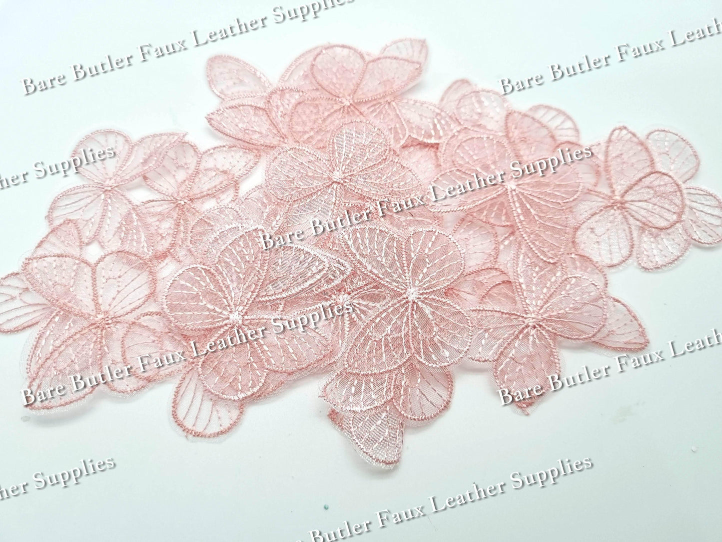 Lace Butterfly Embellishments - accessories, Butterfly, Embelishment, lace - Bare Butler Faux Leather Supplies 