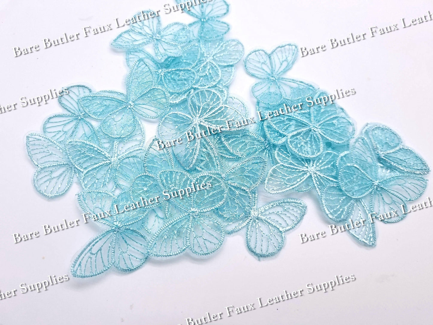 Lace Butterfly Embellishments - accessories, Butterfly, Embelishment, lace - Bare Butler Faux Leather Supplies 